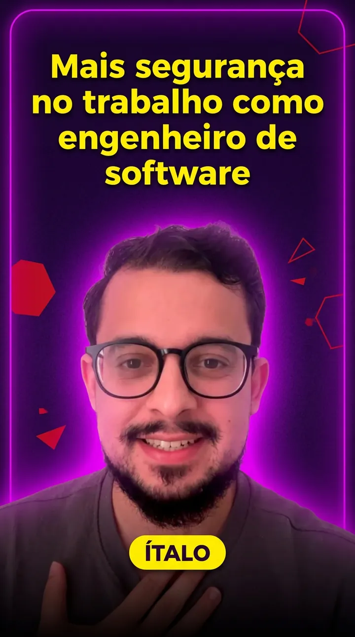 Ítalo, aluno do Inglês com Brenda